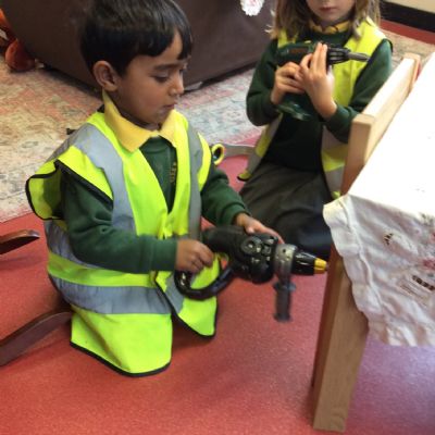 Builders at work