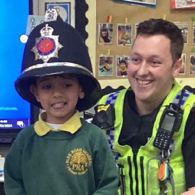 A visit from a police officer