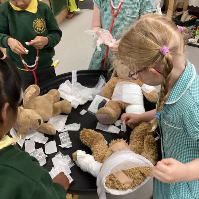 The Nursery bears visit the Doctors