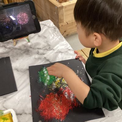 Creating a firework picture