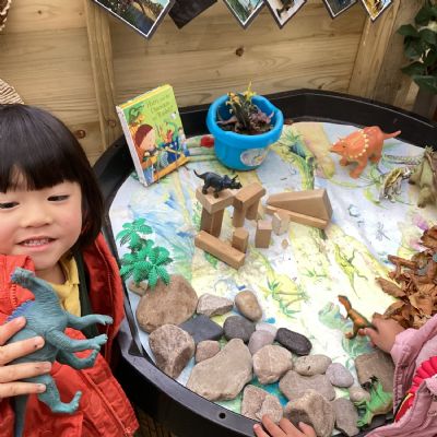 Exploring dinosaur island