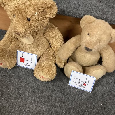 Practising comparing by size