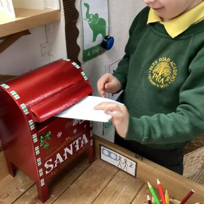 Posting a letter to Santa