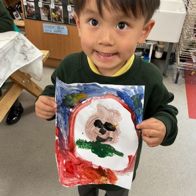 Baby Bear in his Rocket