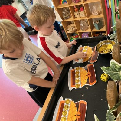 Can you add the treasure to the treasure chest?