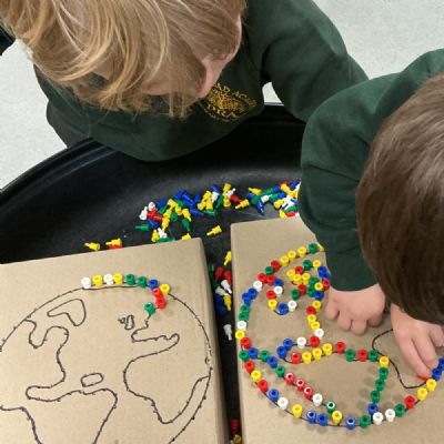 Earth themed fine motor fun 